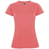 Montecarlo short sleeve women's sports t-shirt in Fluor Coral