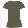 Montecarlo short sleeve women's sports t-shirt in Militar Green