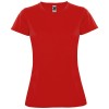 Montecarlo short sleeve women's sports t-shirt in Red