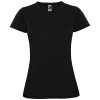 Montecarlo short sleeve women's sports t-shirt in Solid Black