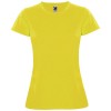 Montecarlo short sleeve women's sports t-shirt in Yellow