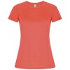Imola short sleeve women's sports t-shirt in Fluor Coral