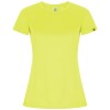 Imola short sleeve women's sports t-shirt in Fluor Yellow
