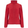 Artic women's full zip fleece jacket in Red