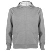 Montblanc unisex full zip hoodie in Marl Grey