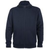 Montblanc unisex full zip hoodie in Navy Blue
