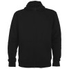 Montblanc unisex full zip hoodie in Solid Black