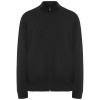Ulan unisex full zip sweater in Solid Black
