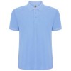 Pegaso Premium short sleeve men's polo in Sky Blue