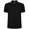 Pegaso Premium short sleeve men's polo in Solid Black