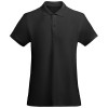 Prince short sleeve women's polo in Solid Black