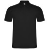 Austral short sleeve unisex polo in Solid Black