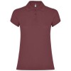 Star short sleeve women's polo in Berry Red