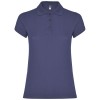 Star short sleeve women's polo in Blue Denim