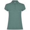 Star short sleeve women's polo in Calm Blue