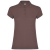 Star short sleeve women's polo in Pale Red