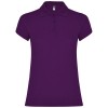 Star short sleeve women's polo in Purple