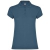 Star short sleeve women's polo in Storm Blue