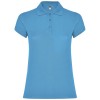 Star short sleeve women's polo in Turquois