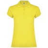 Star short sleeve women's polo in Yellow