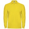 Estrella long sleeve men's polo in Yellow