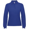 Estrella long sleeve women's polo in Royal Blue