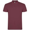 Star short sleeve men's polo in Berry Red