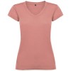 Victoria short sleeve women's v-neck t-shirt in Clay Orange