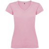 Victoria short sleeve women's v-neck t-shirt in Light Pink
