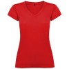 Victoria short sleeve women's v-neck t-shirt in Red