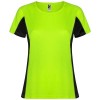 Shanghai short sleeve women's sports t-shirt in Fluor Green