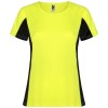 Shanghai short sleeve women's sports t-shirt in Fluor Yellow