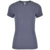 Fox short sleeve women's t-shirt in Heather Denim Blue