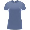 Capri short sleeve women's t-shirt in Blue Denim