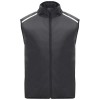 Jannu unisex lightweight running bodywarmer in Solid Black