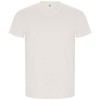 Golden short sleeve men's t-shirt in Vintage White