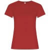 Golden short sleeve women's t-shirt in Red