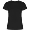 Golden short sleeve women's t-shirt in Solid Black