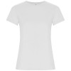 Golden short sleeve women's t-shirt in White