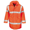 Motorway Coat in fluorescent-orange