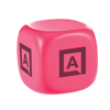 Stress Cube in pink