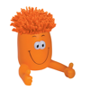 Mop Topper Pop-I Phone Stand in orange