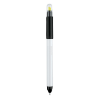 senator Duo Pen Polished plastic multifunction ball pen & highlighter in white