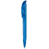 senator Challenger Clear plastic ball pen in blue