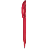 senator Challenger Clear plastic ball pen with soft grip in cherry