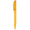 senator Challenger Clear plastic ball pen with soft grip in honey
