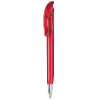senator Challenger Clear plastic ball pen with metal tip in cherry