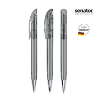 senator Challenger Clear plastic ball pen with metal tip in cool-grey