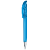 senator Challenger Clear plastic ball pen with metal tip in hex