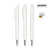 senator Challenger Polished plastic ball pen with metal tip in white